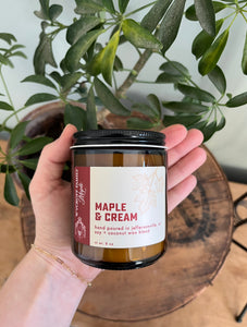 Maple & Cream Candle - 8oz