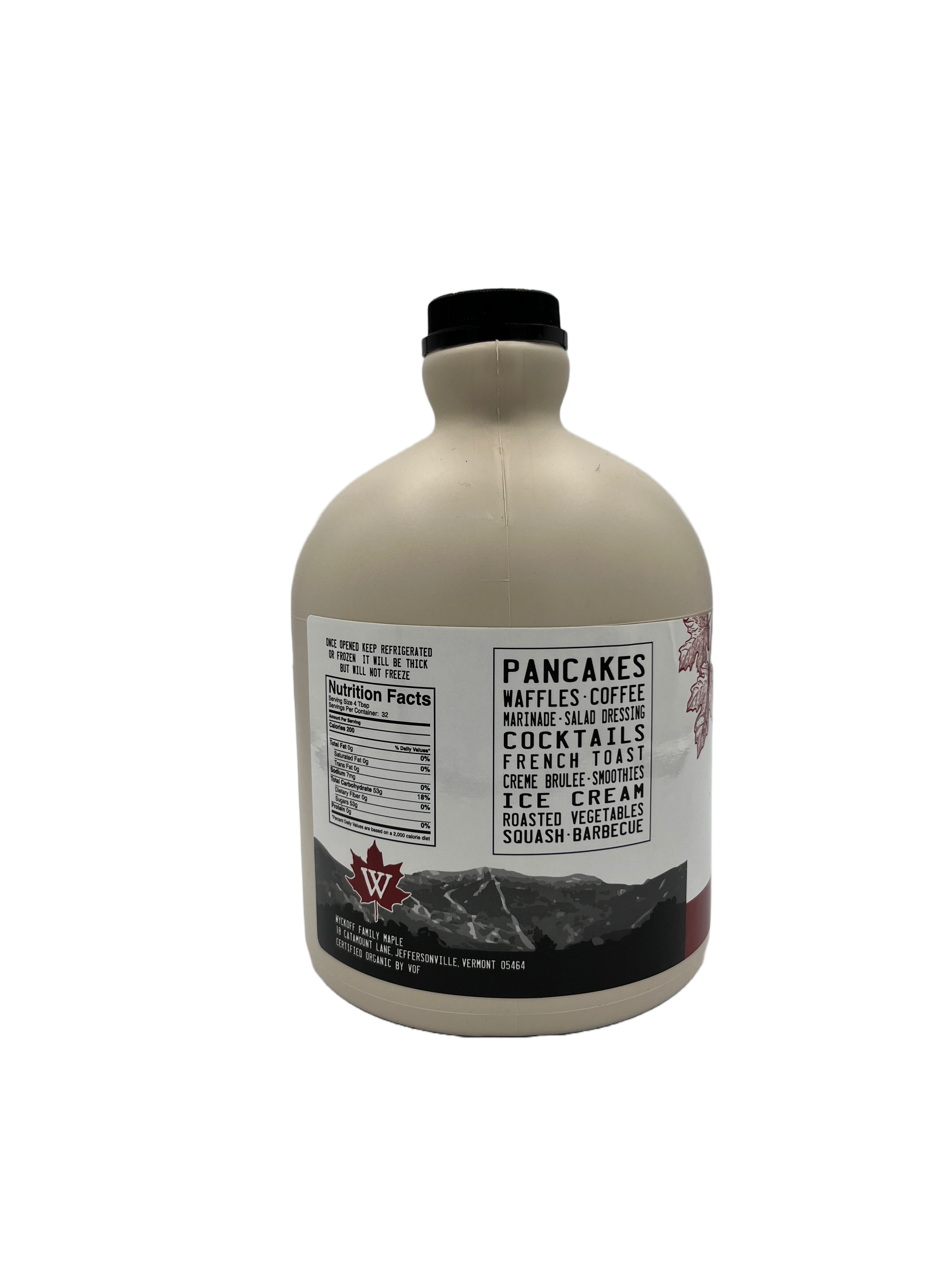 Half Gallon Pure Organic Maple Syrup - 64oz