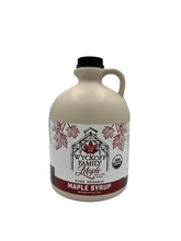 Load image into Gallery viewer, Half Gallon Pure Organic Maple Syrup - 64oz
