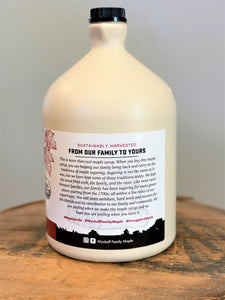 Gallon Pure Organic Maple Syrup